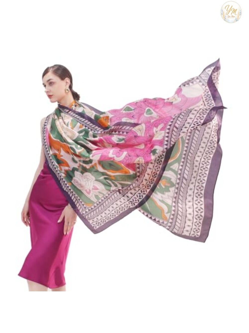 100% Mulberry Silk Shawl Wrap for Women Evening Dress